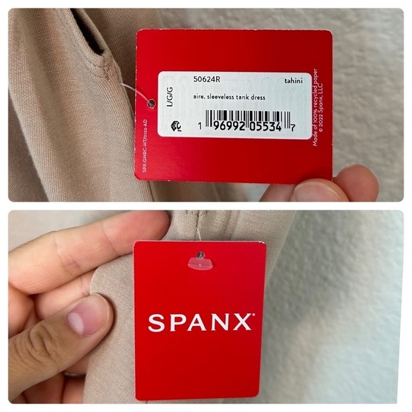 SPANX Tan Sleeveless Sheath Dress Midi - Picture 13 of 16